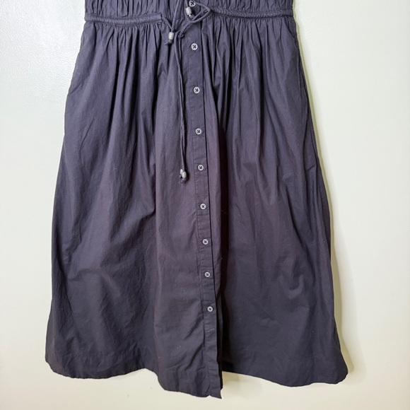 NWT Maeve Anthropologie Women’s Sleeveless Button Front‎ Shirt Dress Black XXS - Picture 11 of 13